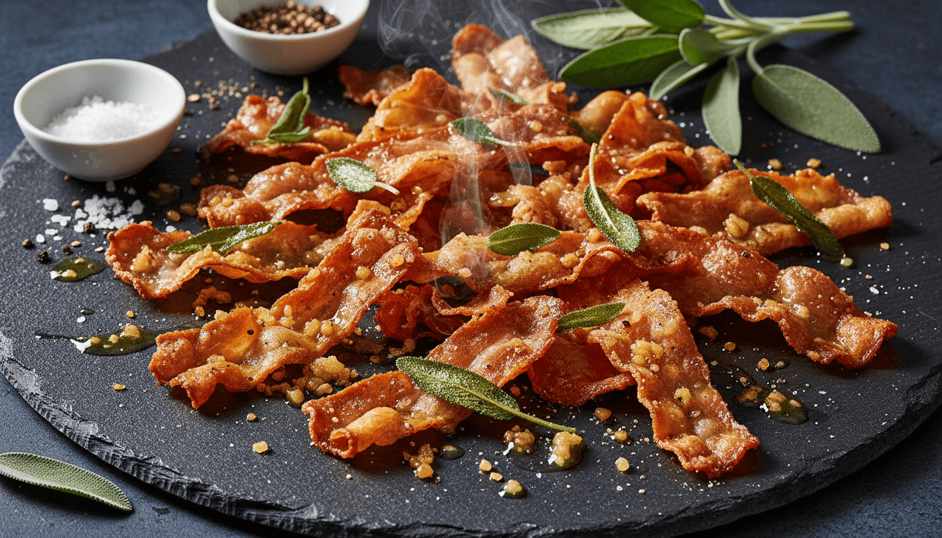 Crispy Prosciutto Shards with Sage Brown Butter