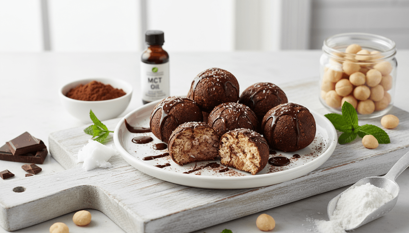 Dark Chocolate Collagen Bites with MCT Oil