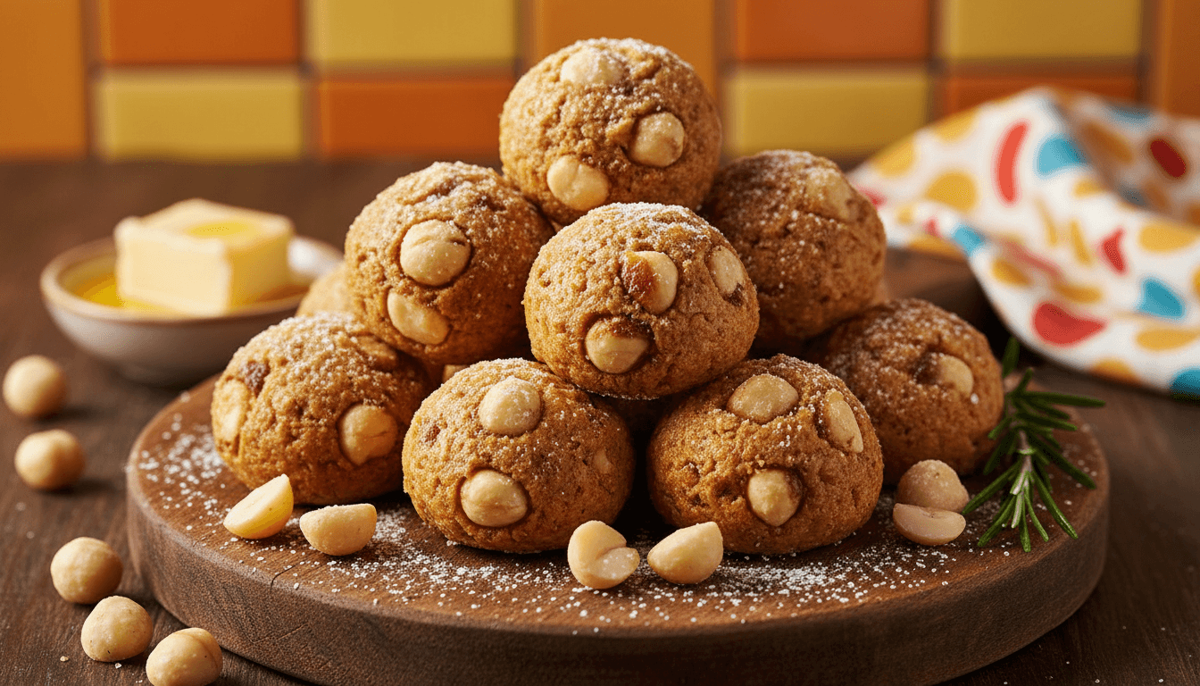 Brown Butter Macadamia Cream Cheese Bites