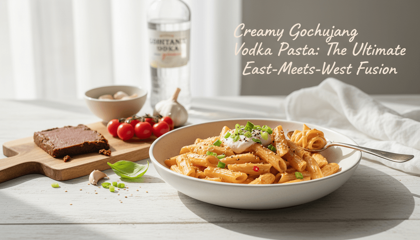 Creamy Gochujang Vodka Pasta