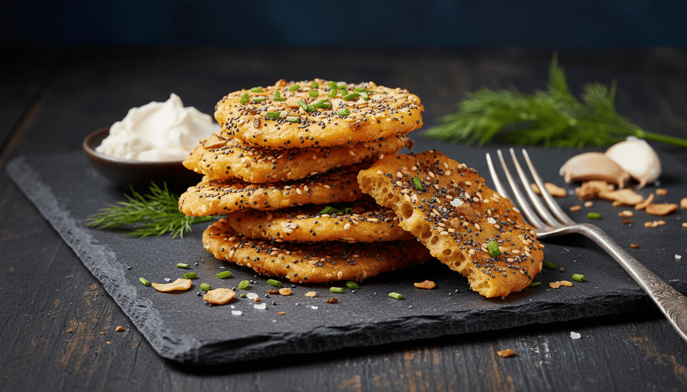 Crispy Everything Bagel Keto Cheese Crisps